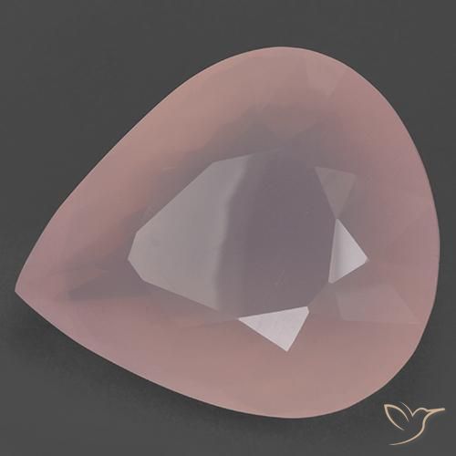 Quartz rose Rose moyen naturelle En forme de poire, 104.89 ct, Translucide
