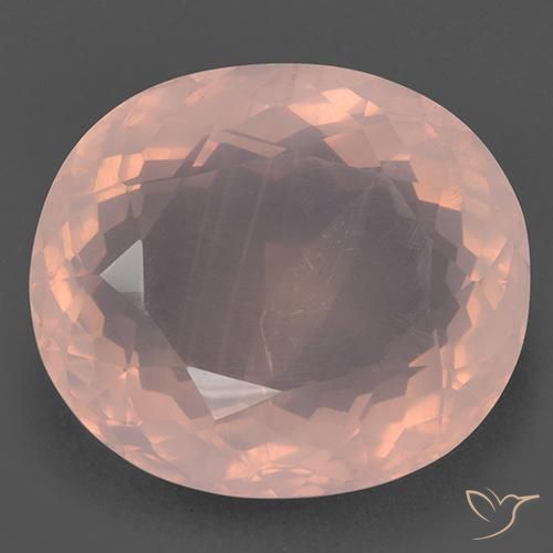 99.32ct Naturel Rose clair Quartz Rose, ovale, Transparent