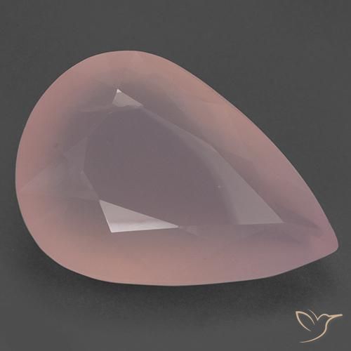 Quartz Rose Rose moyen naturelle En forme de poire, 188.20 ct, Translucide