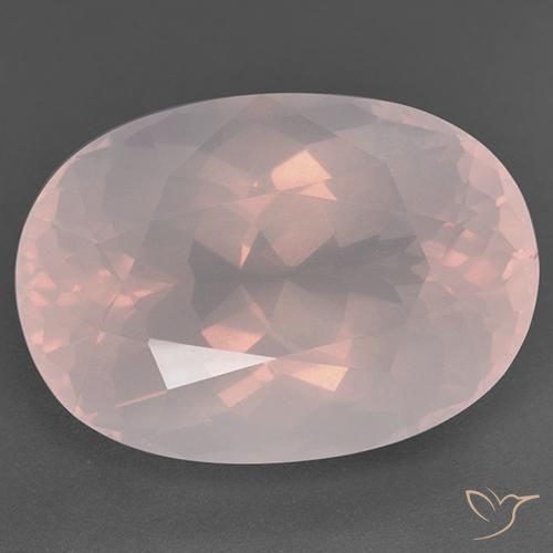 51.90ct Naturel Rose clair Quartz Rose, ovale, Transparent