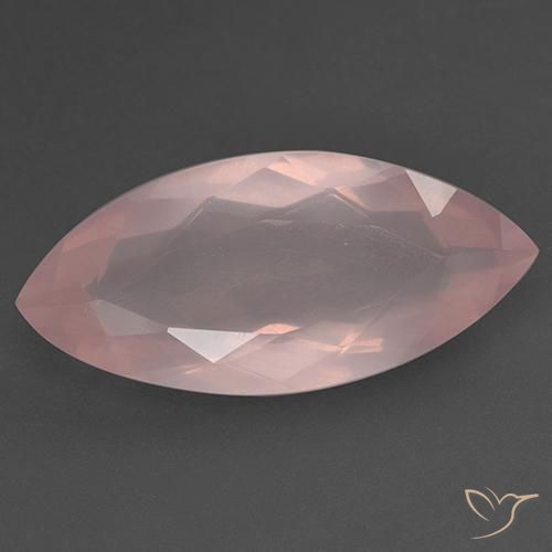 18.58ct Naturel Rose vif Quartz Rose, Marquise, Transparent