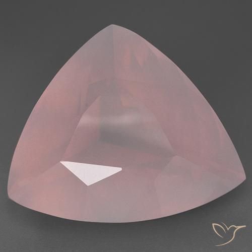 55.03ct Naturel Rose corail Quartz Rose, Trillion, Transparent