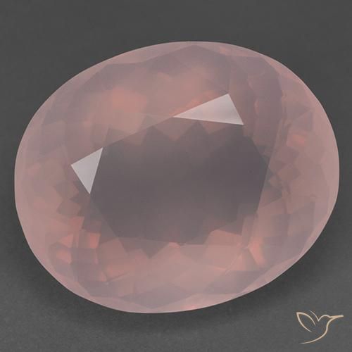 51.41ct Naturel Rose moyen Quartz Rose, ovale, Transparent
