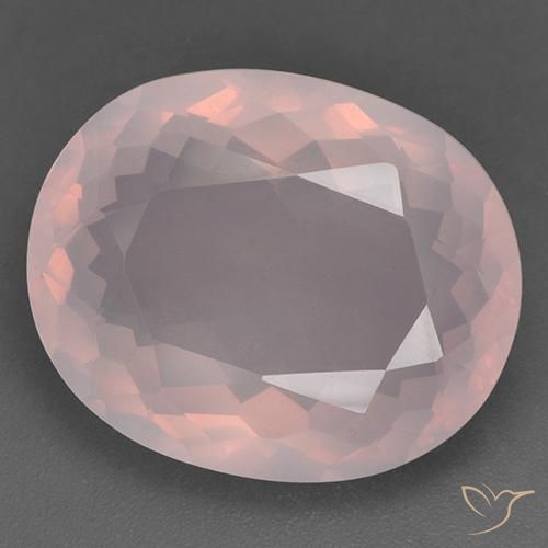 24.14ct Naturel Rose Quartz Rose, ovale, Transparent
