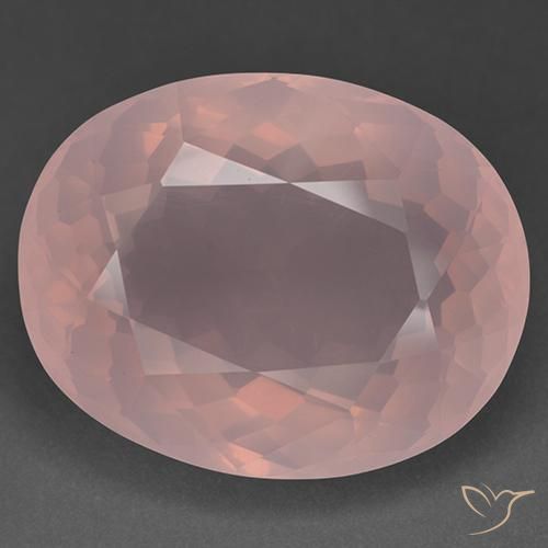 56.48ct Naturel Rose Quartz Rose, ovale, Transparent