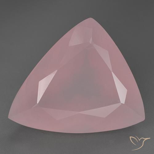 55.58ct Naturel Ton rose Quartz Rose, Trillion, Transparent