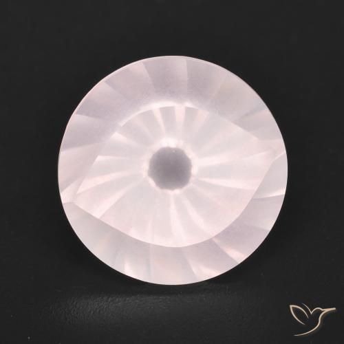6.06ct Naturel Rose léger Quartz Rose, Tour, Transparent