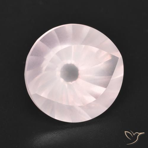 Quartz rose Rose léger naturelle Tour, 6.06 ct, Transparent