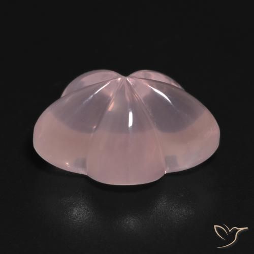 Quartz rose Rose moyen naturelle Taille Fleur, 9.56 ct, Transparent