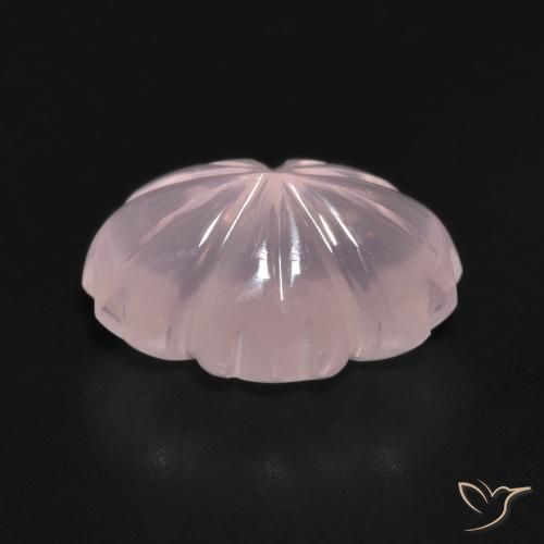Quartz rose Rose clair naturelle Taille Fleur, 6.60 ct, Transparent