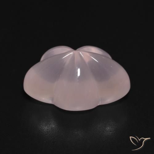 Quartz rose Rose naturelle Taille Fleur, 6.35 ct, Transparent