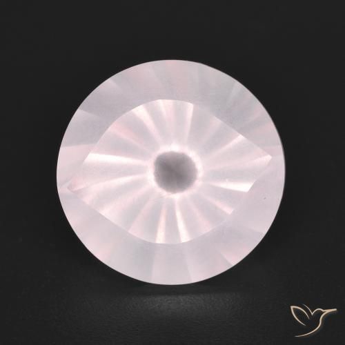 5.64ct Naturel Rose très clair Quartz Rose, Tour, Transparent