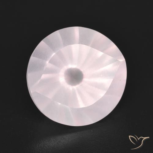 Quartz rose Rose très clair naturelle Tour, 5.64 ct, Transparent