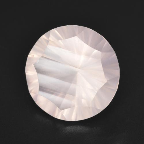 Quartz Rose Rose clair naturelle Coupe roude, 5.14 ct, Transparent