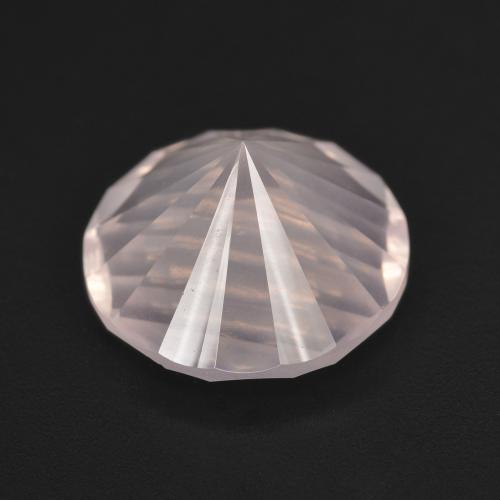 Quartz Rose Rose clair naturelle Coupe roude, 5.14 ct, Transparent