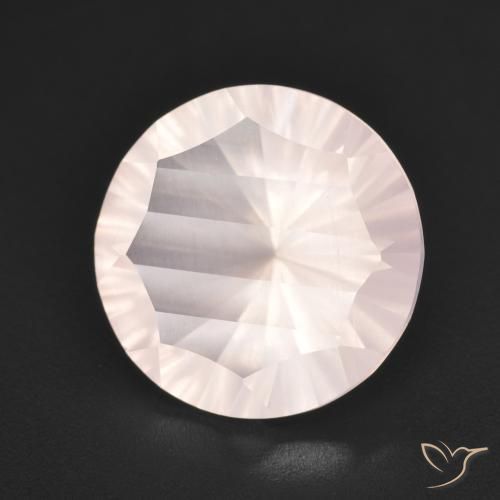 Quartz rose Rose très clair naturelle Tour, 5.06 ct, Transparent