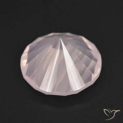 Quartz rose Rose très clair naturelle Tour, 5.06 ct, Transparent