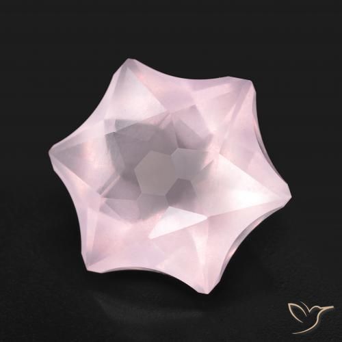 Quartz rose Rose clair naturelle Fantaisie, 9.17 ct, Transparent