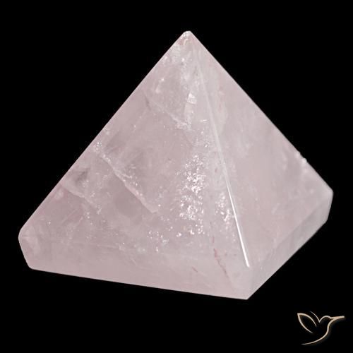 Quartz Rose Rose naturelle Carré, 107.72 ct, Opaque