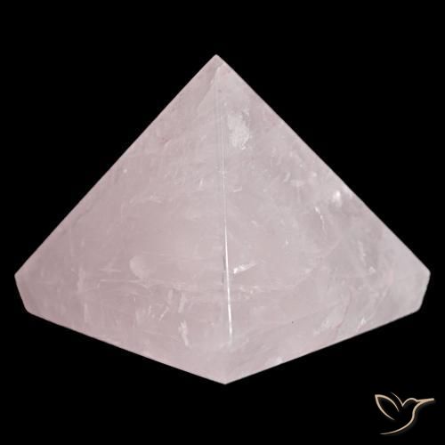 Quartz Rose Rose naturelle Carré, 107.72 ct, Opaque