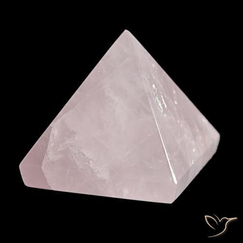 Quartz Rose Rose clair naturelle Carré, 87.65 ct, Opaque