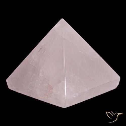 Quartz Rose Rose clair naturelle Carré, 87.65 ct, Opaque
