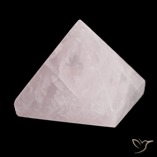 Quartz Rose Rose clair naturelle Carré, 87.42 ct, Opaque