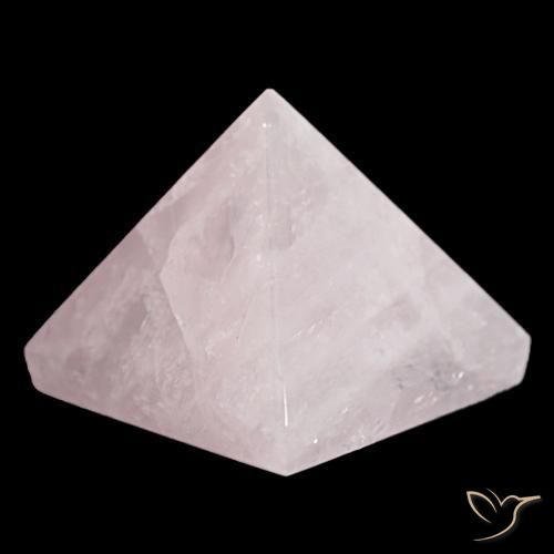 Quartz Rose Rose clair naturelle Carré, 87.42 ct, Opaque