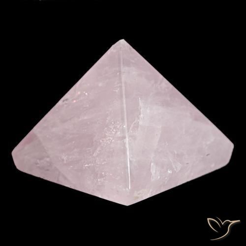 Quartz Rose Rose pêche léger naturelle Carré, 71.96 ct, Opaque