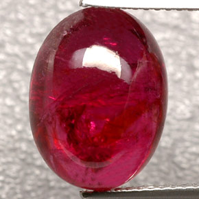 Tourmaline rubellite rouge naturelle transparent, 8,16 ct, transparent / translucide