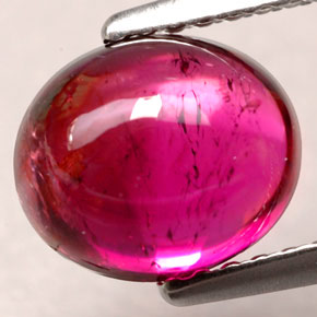 Tourmaline rubellite rouge naturelle transparent, 2,26 ct, transparent / translucide