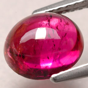 Tourmaline rubellite rouge naturelle transparent, 2,26 ct, transparent / translucide