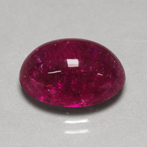 Tourmaline rubellite rouge naturelle transparent, 7,57 ct, transparent / translucide
