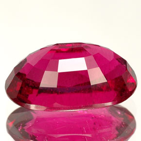 Tourmaline rubellite Rose Rouge naturelle Coupe ovale, 3.61 ct, VS