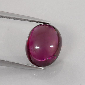 Tourmaline rubellite rouge naturelle transparent, 4,65 ct, transparent / translucide