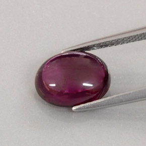 Tourmaline rubellite rouge naturelle transparent, 4,65 ct, transparent / translucide