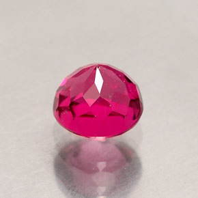 Tourmaline rubellite rouge naturelle coupe roude, 0,71 ct, VS