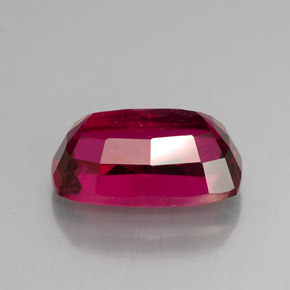 Tourmaline rubellite Rose Rouge naturelle Coupe coussin, 4.40 ct, VS-SI