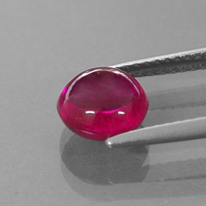 Tourmaline rubellite rose rougeâtre naturelle transparent, 2,04 ct, transparent / translucide