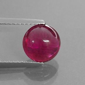 Tourmaline rubellite rose rougeâtre naturelle transparent, 2,04 ct, transparent / translucide