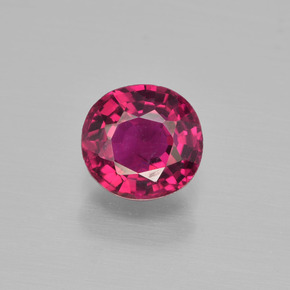 Tourmaline rubellite Rouge violacé naturelle Coupe coussin, 1.16 ct, VS