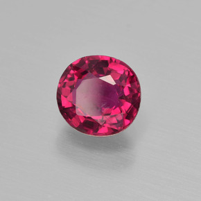 Tourmaline rubellite Rouge violacé naturelle Coupe coussin, 1.16 ct, VS