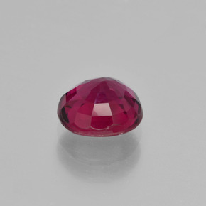 Tourmaline rubellite Rouge violacé naturelle Coupe coussin, 1.16 ct, VS