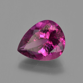 Tourmaline rubellite Violet naturelle En forme de poire, 1.98 ct, VVS-VS