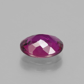 Tourmaline rubellite Rouge violacé naturelle Coupe ovale, 1.25 ct, VVS