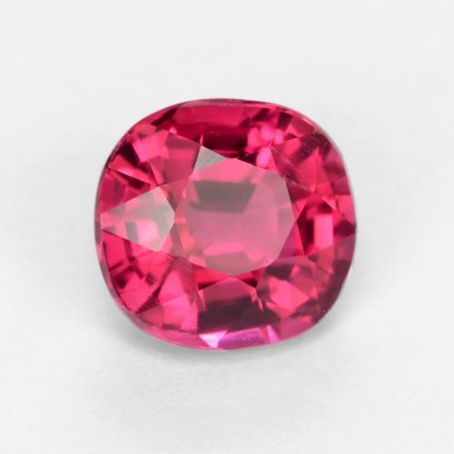 Tourmaline rubellite Rose rougeâtre profond naturelle Coupe ovale, 0.78 ct, VVS-VS