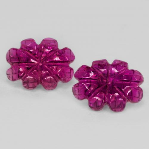 Achetez naturel 3.63ct Rouge foncé Tourmaline rubellite gems, Taille Fleur, En provenance Mozambique chez GemSelect. En stock, livraison internationale!