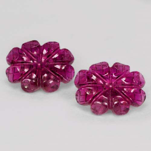 Achetez naturel 6.38ct Rouge framboises Tourmaline rubellite gems, Taille Fleur, En provenance Mozambique chez GemSelect. En stock, livraison internationale!