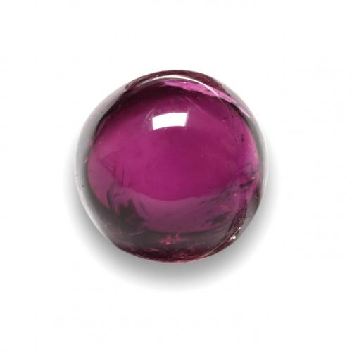 Tourmaline rubellite Pourpre foncé naturelle Coupe roude, 2.17 ct, Transparent