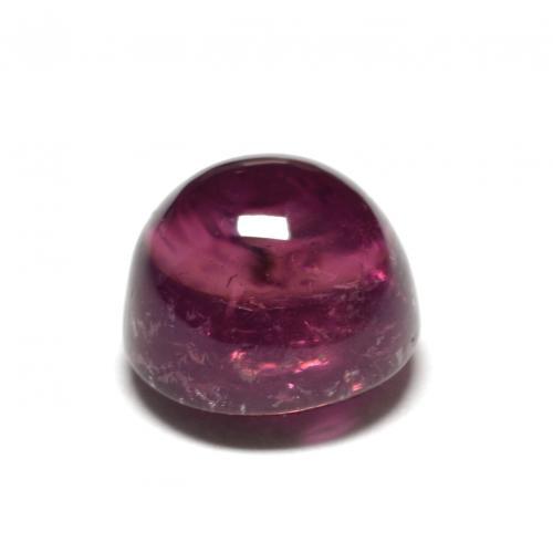 Tourmaline rubellite Pourpre foncé naturelle Coupe roude, 2.17 ct, Transparent